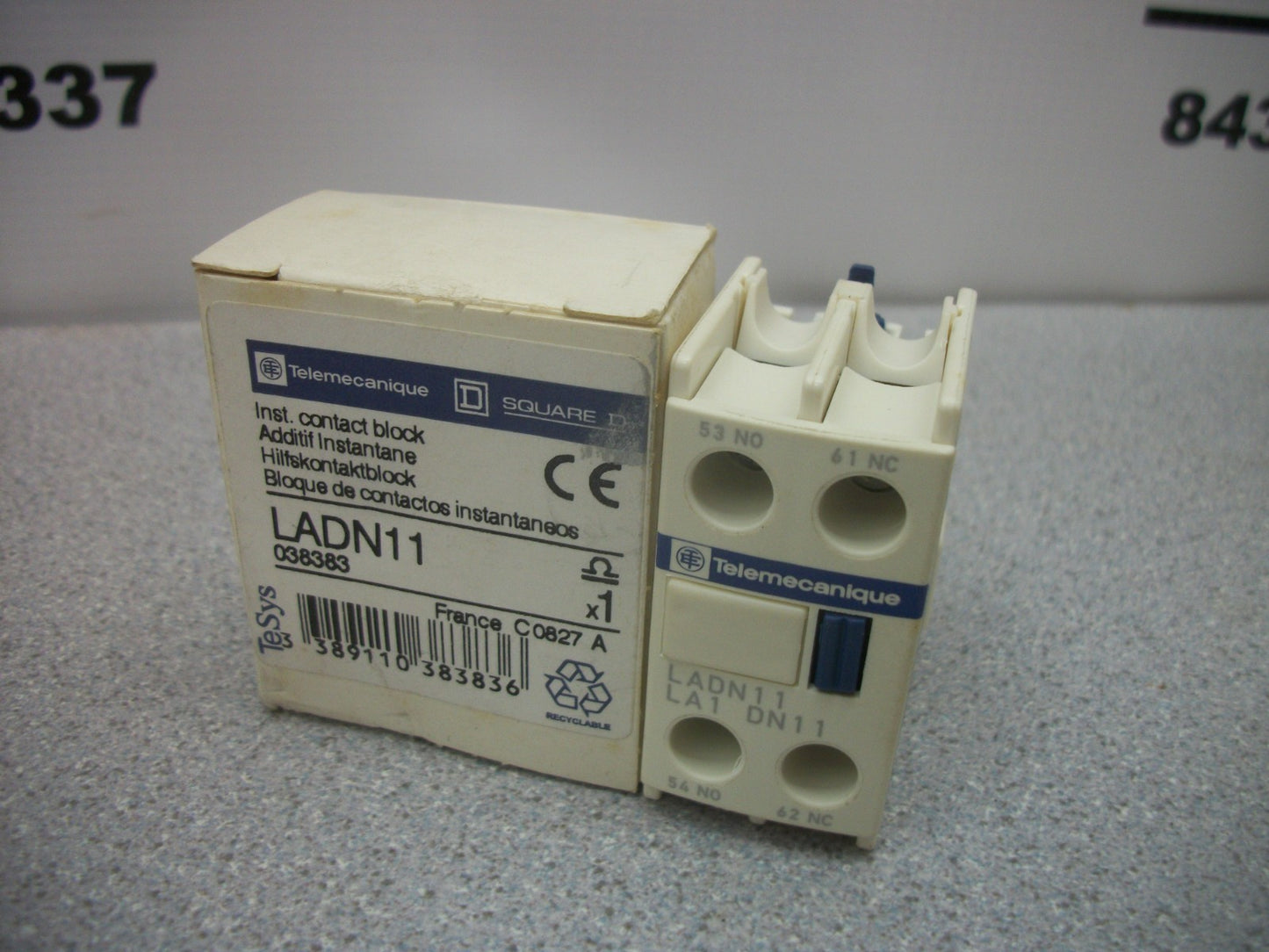 TELEMECANIQUE 1N.O. 1N.C. AUXILIARY CONTACT BLOCK LADN11 NIB