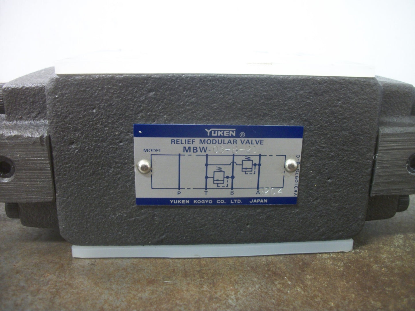 YUKEN RELIEF MODULAR VALVE MBW-03-B-20 NOB