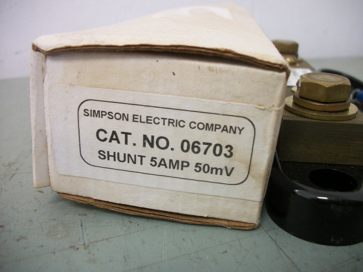 SIMPSON ELECTRIC PANEL METER SHUNT DEVICE 06703 5AMP 50mV NIB