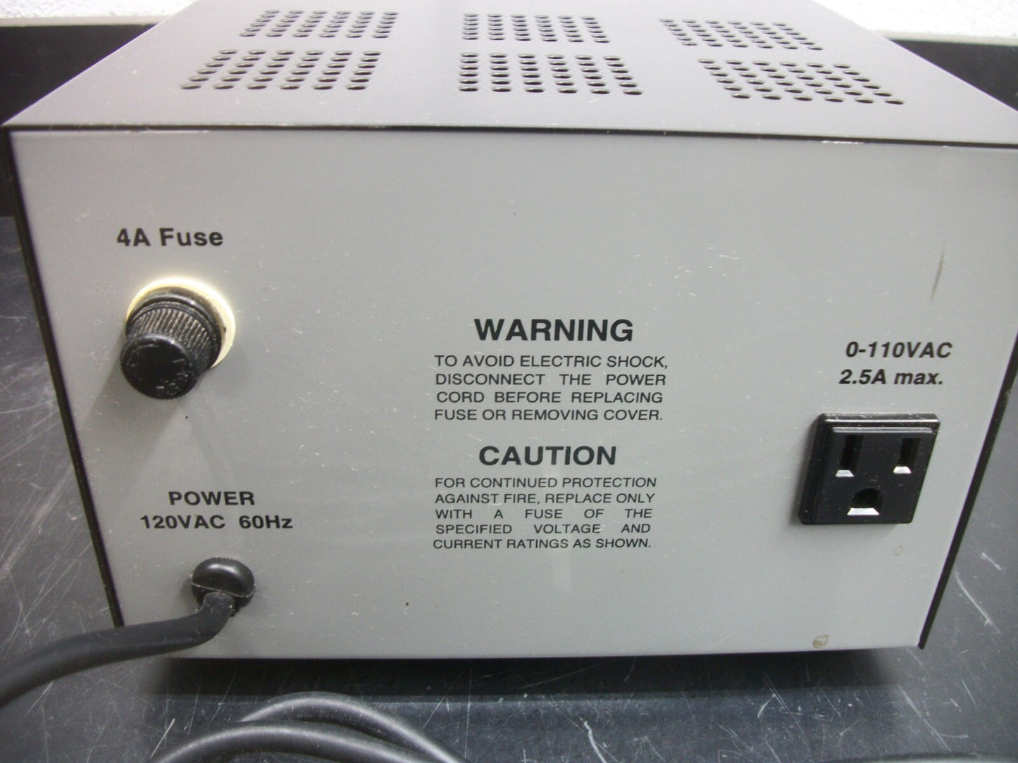 ELENCO PRECISION AC/DC VARIABLE ANALOG POWER SUPPLY XP-625