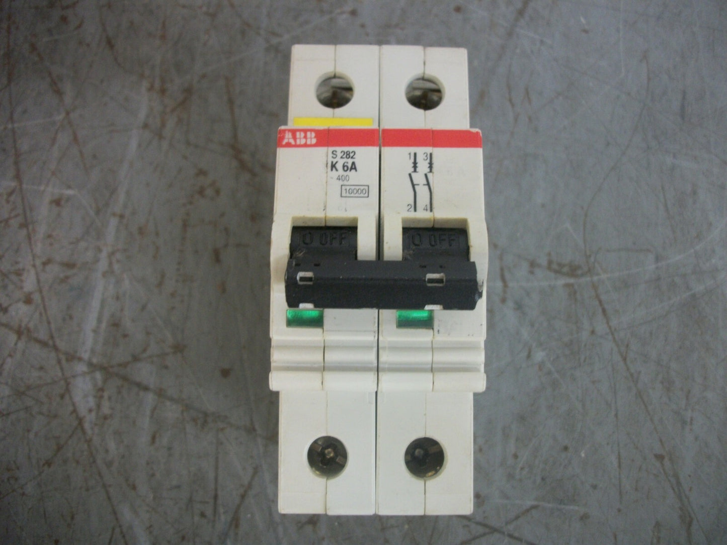 ABB MINI CIRCUIT BREAKER S282K6A 6AMP 480VOLT 2POLE