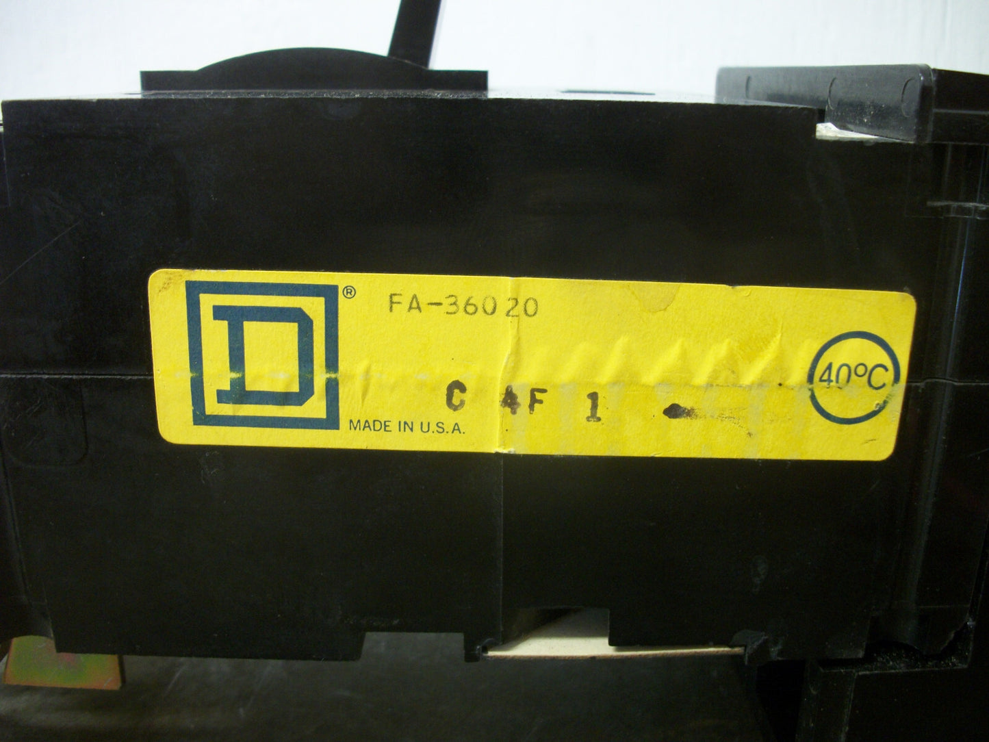 SQUARE D I-LINE FA CIRCUIT BREAKER FA36020 20AMP 600VOLT 3POLE BLACK