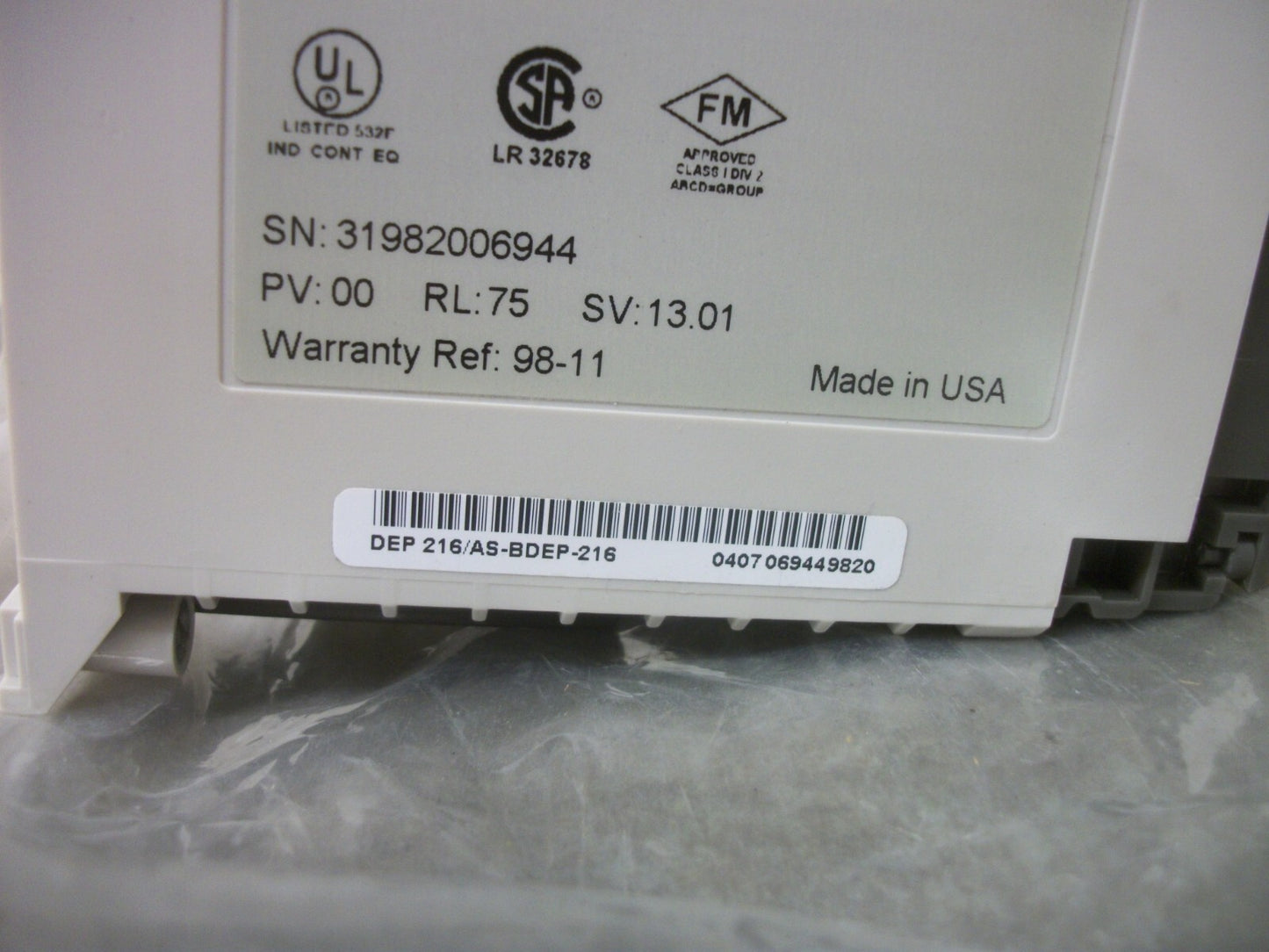 SQUARE D TSX COMPACT 16X24VDC DISCREET INPUT MODULE DEP 216/AS-BDEP-216 NOB