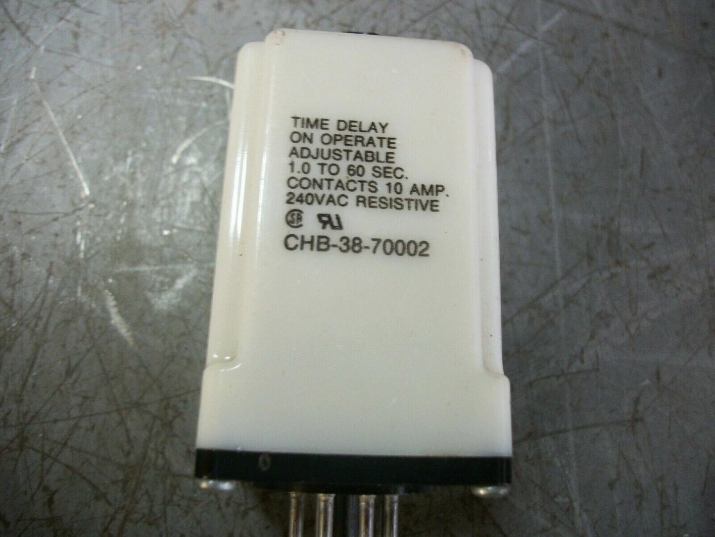 POTTER & BRUMFIELD TIME DELAY RELAY CHB-38-70002 1.0-60SEC