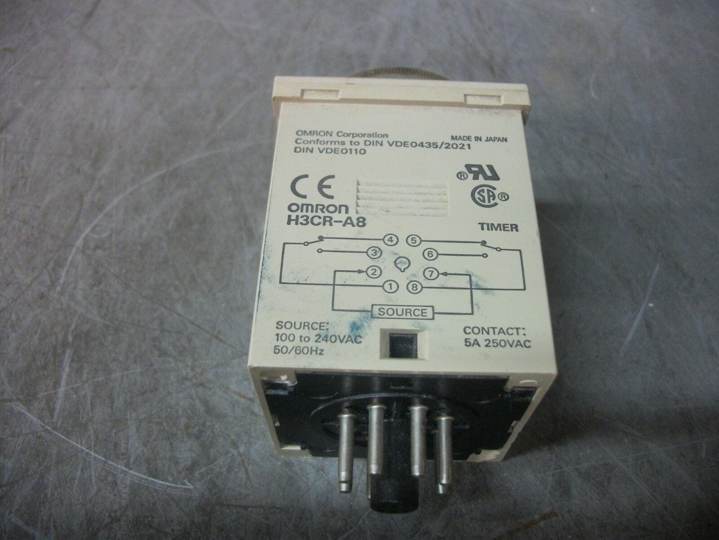 OMRON TIMER H3CR-A8 0-30SEC 240VOLT
