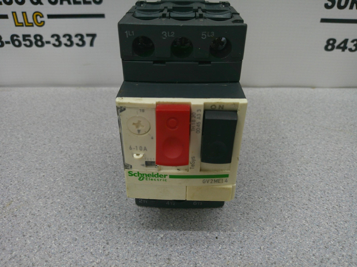 TELEMECANIQUE MOTOR CIRCUIT BREAKER GV2ME14 6-10AMP