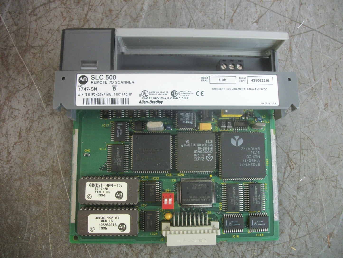 ALLEN-BRADLEY SLC 500 REMOTE I/O SCANNER 1747-SN