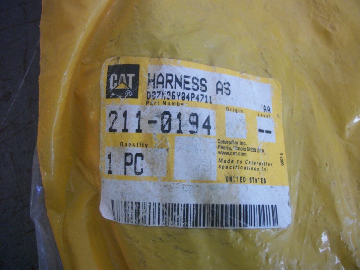 CAT HARNESS ASSEMBLY 211-0194 NEW