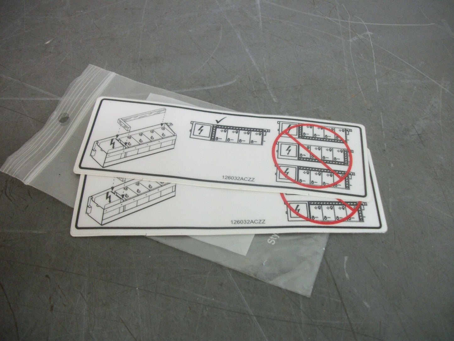 CAT LOT OF 5 WARNING DECALS 97E8101600 NEW