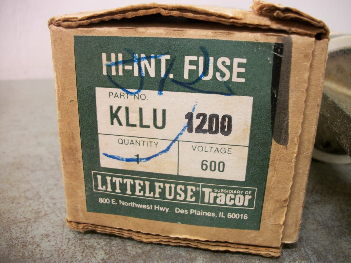 LITTELFUSE POWR-GARD FUSE KLLU1200 1200AMP 600VOLT NIB