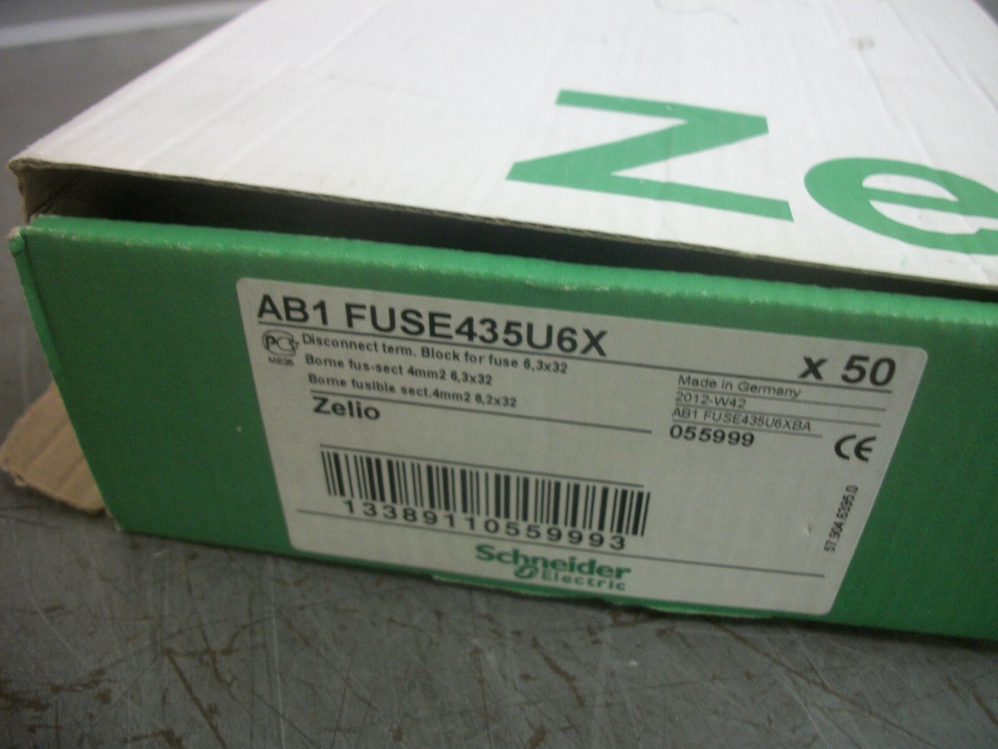 TELEMECANIQUE BOX OF 30 4mm2 DISCONNECT TERM BLOCK FUSES AB1FUSE435U6X NIB