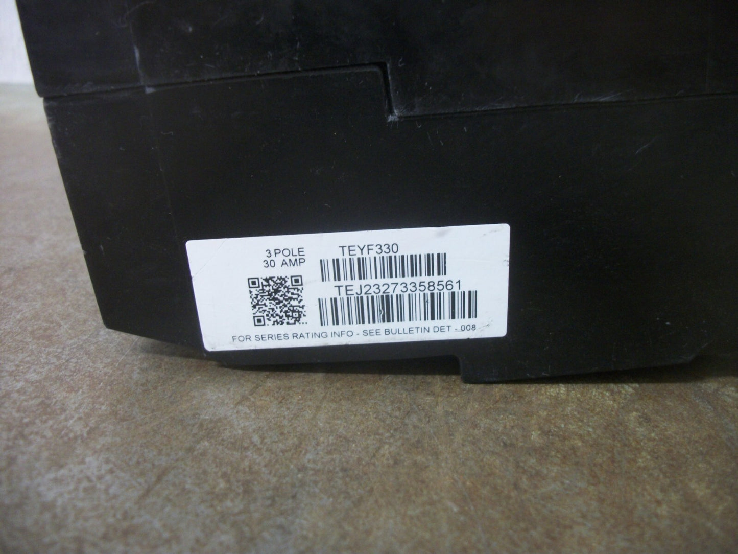 GE TEYF CIRCUIT BREAKER TEYF330 30AMP 480VOLT 3POLE