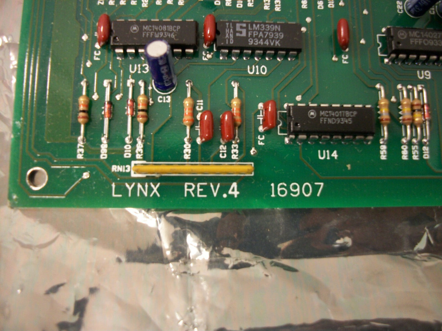 LYNX 16907 CONTROL PC BOARD 880901-D REV. 4