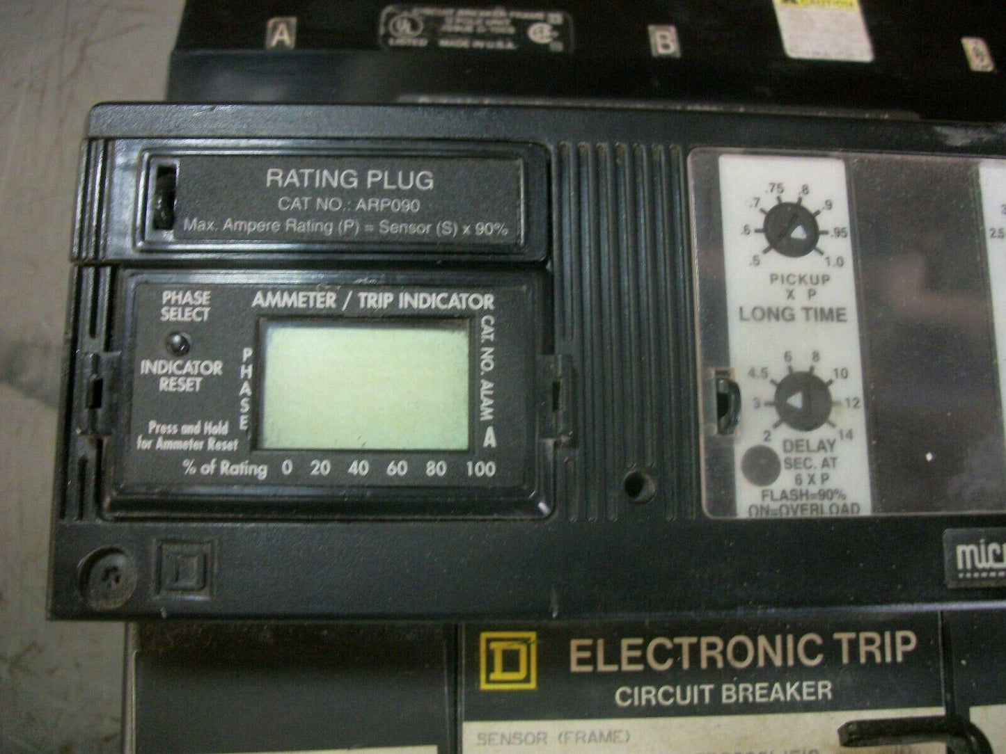 SQUARE D ELECTRONIC TRIP CIRCUIT BREAKER LE36225LIF10 225AMP 600VOLT 3POLE