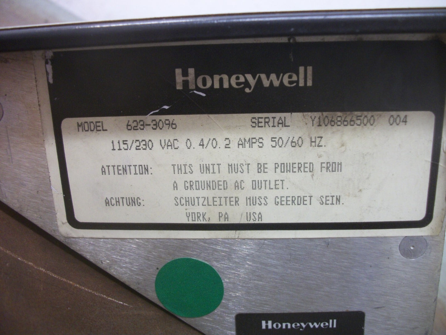 Honeywell Status Display Unit IPC 623-30 623-3096