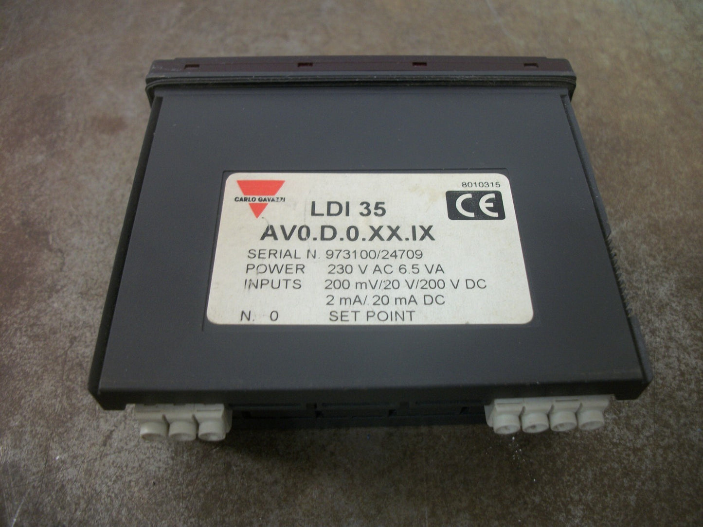 CARLO GAVAZZI DIGITAL PANEL METER LDI 35 AV0.D.0.XX.IX 230VOLT 6.5VA