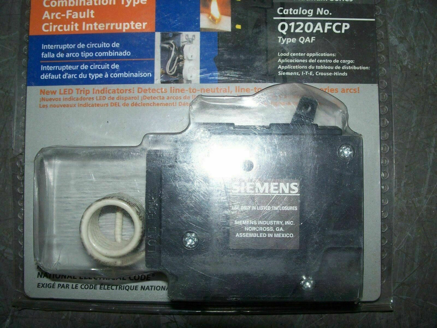 SIEMENS AFCI QAF CIRCUIT BREAKER Q120AFCP 20AMP 120VOLT 1POLE *NEW*