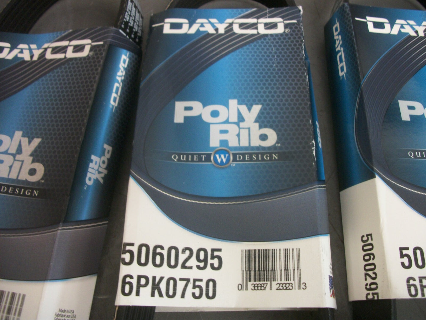 DAYCO LOT OF 3 POLY RIB BELTS 5060295 NEW