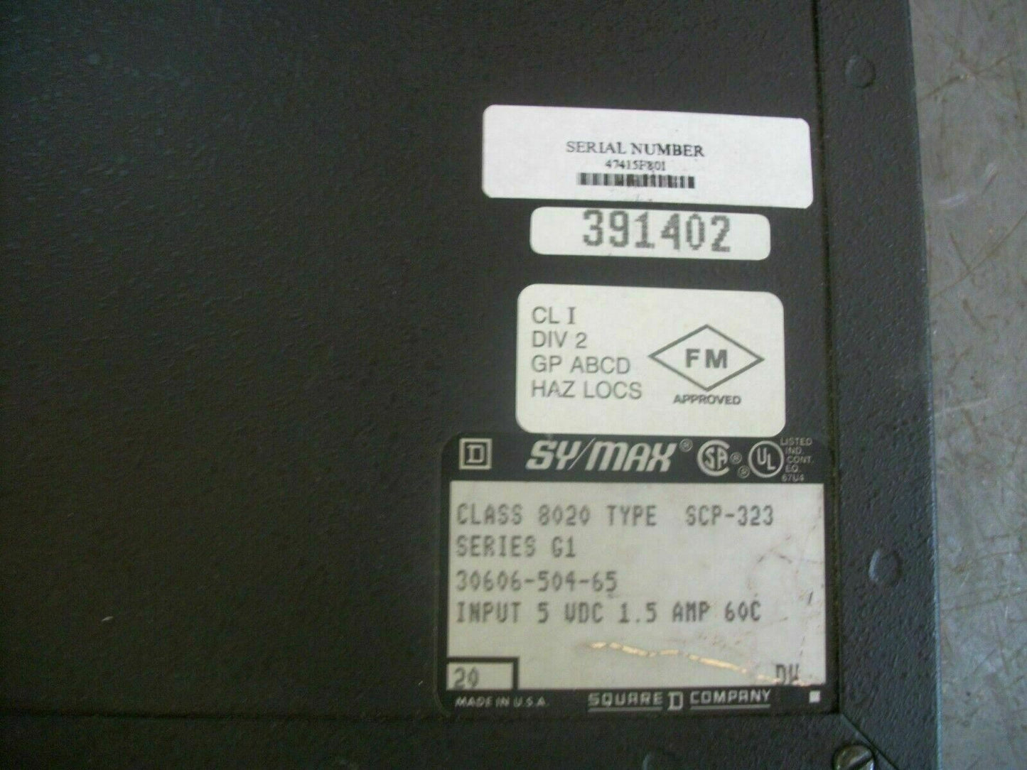 SQUARE D SY/MAX MODEL 300 PROCESSOR MODULE 8020SCP-323