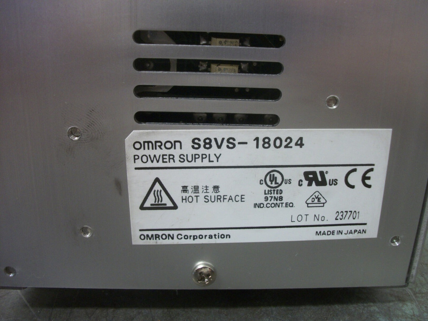 OMRON PLC POWER SUPPLY S8VS-18024