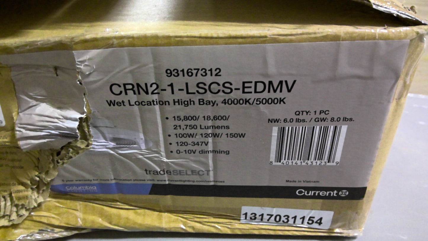 COLUMBIA 93167312 WET LOCATION HIGH BAY LIGHT CRN2-1-LSCS-EDMV