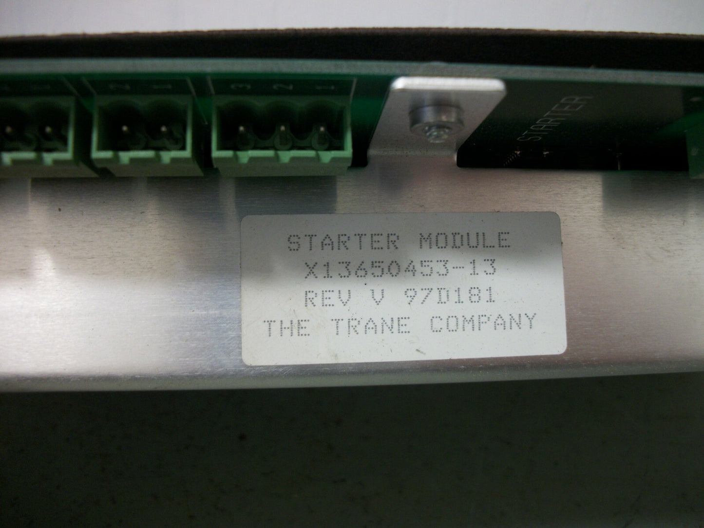 TRANE STARTER MODULE X13650453-13 REV V 97D181