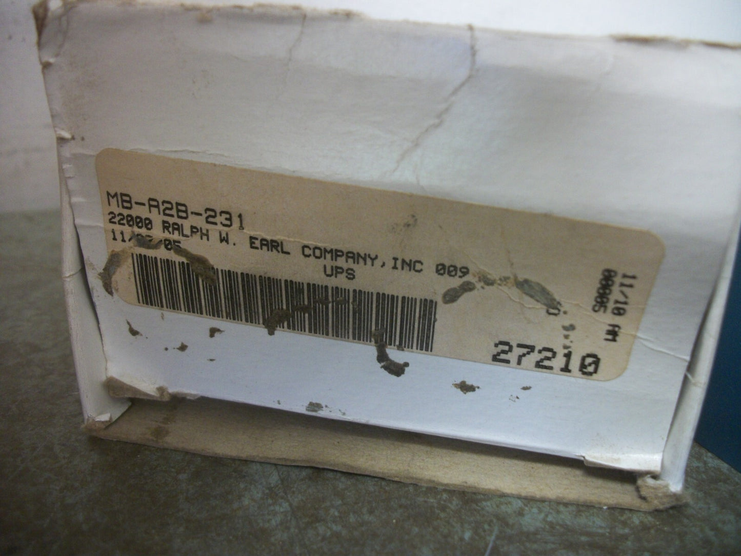 MAC VALVE 1/2" NPT MANIFOLD BASE MB-A2B-231 NIB