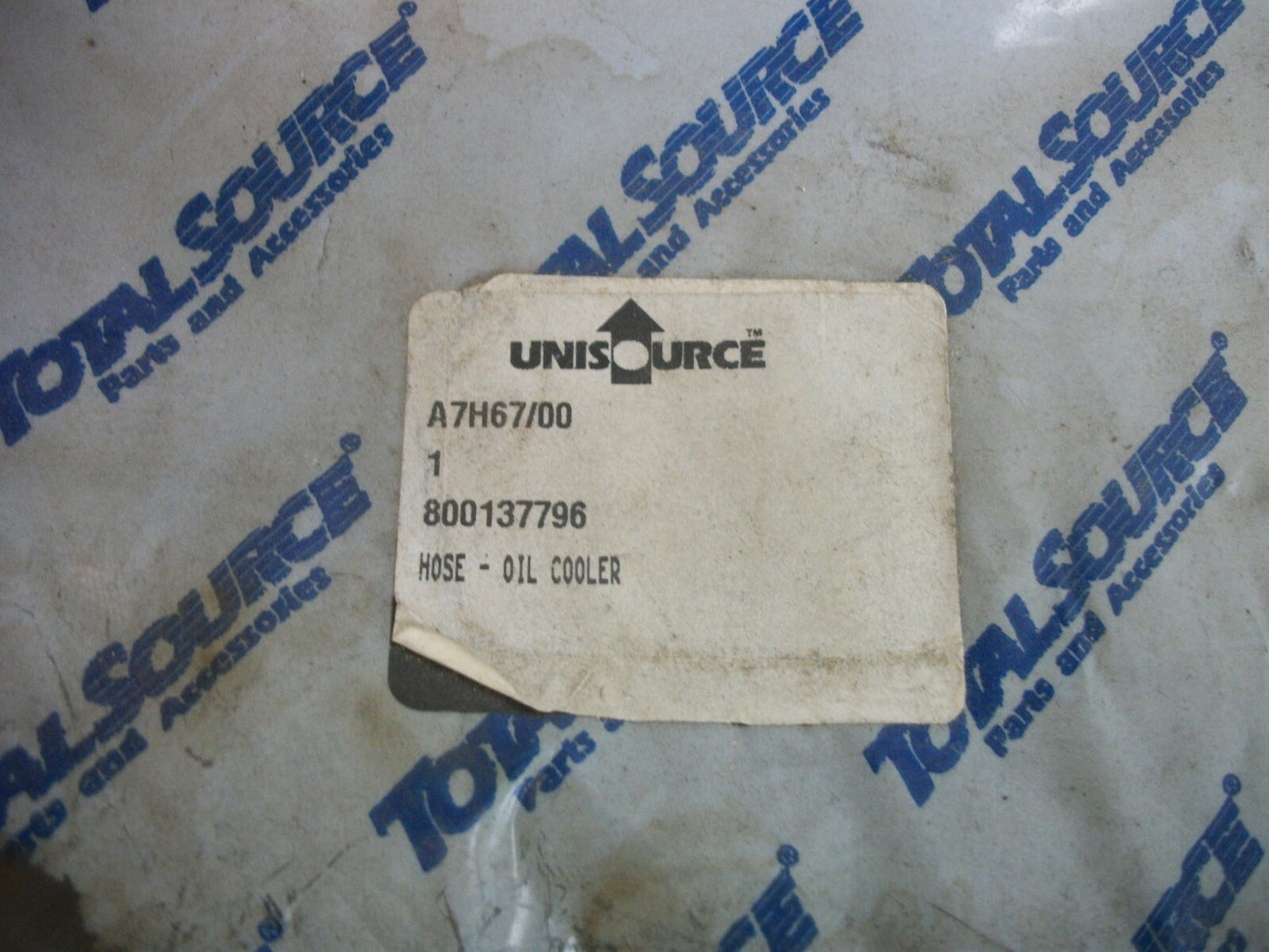 TOTAL SOURCE OIL COOLER HOSE 800137796 NEW