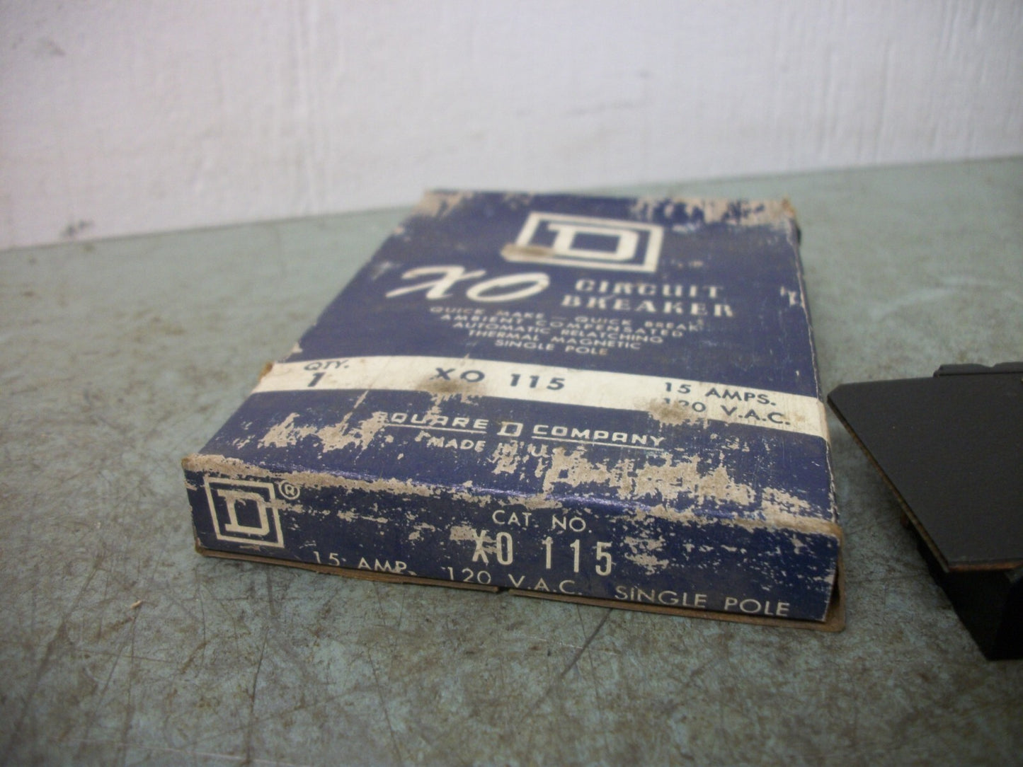 SQUARE D XO CIRCUIT BREAKER XO115 15AMP 120VOLT 1POLE NIB