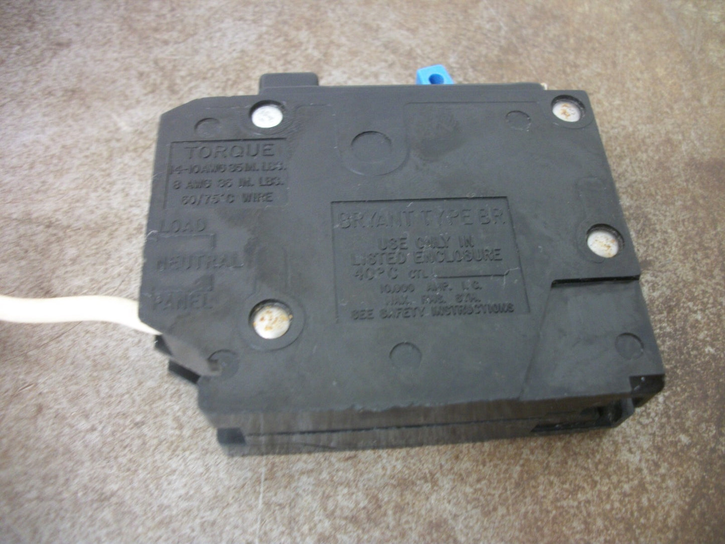 BRYANT GFCI BR CIRCUIT BREAKER GFCB115 15AMP 120VOLT 1POLE