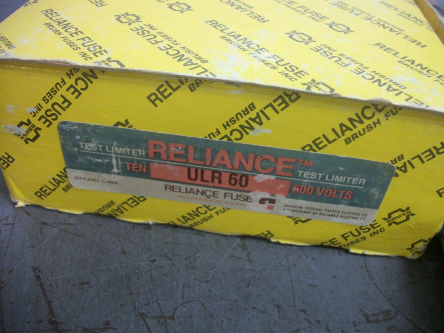 RELIANCE BOX OF 9 TEST LIMITER FUSES ULR60 60AMP 600VOLT NIB