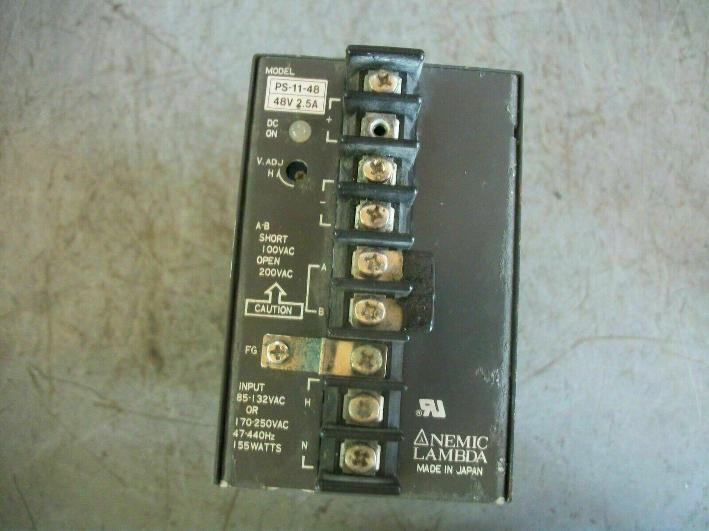 NEMIC LAMBDA POWER SUPPLY PS-11-48 48VOLT 2.5AMP