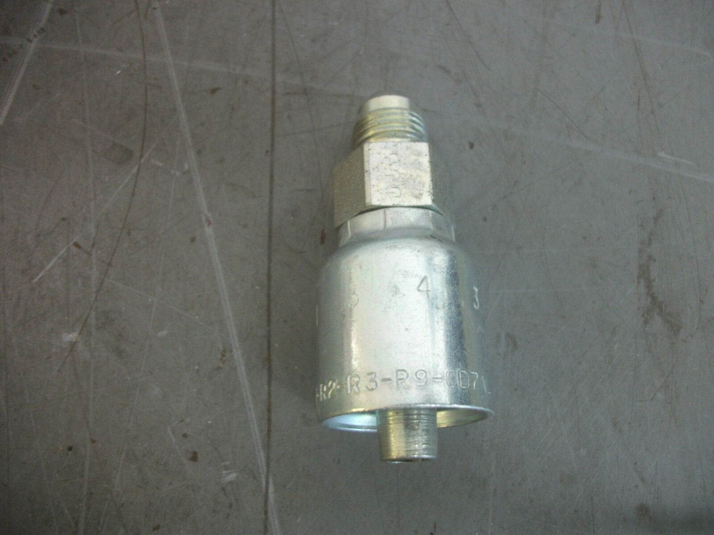 PARKER LOT OF 2 HYDRAULIC HOSE FITTINGS 10343-6-6 NOB