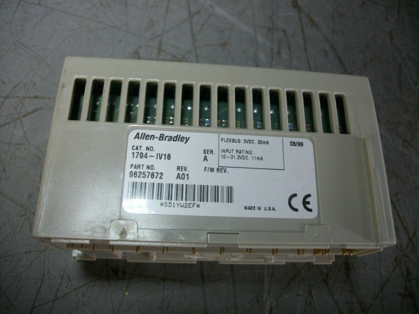 ALLEN-BRADLEY FLEX I/O 24VDC INPUT MODULE 1794-IV16