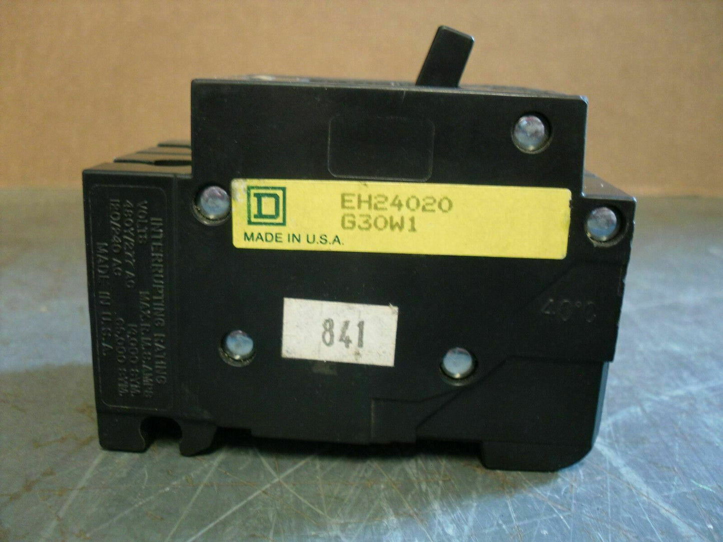 SQUARE D EH-4 CIRCUIT BREAKER EH24020 20AMP 480VOLT 2POLE