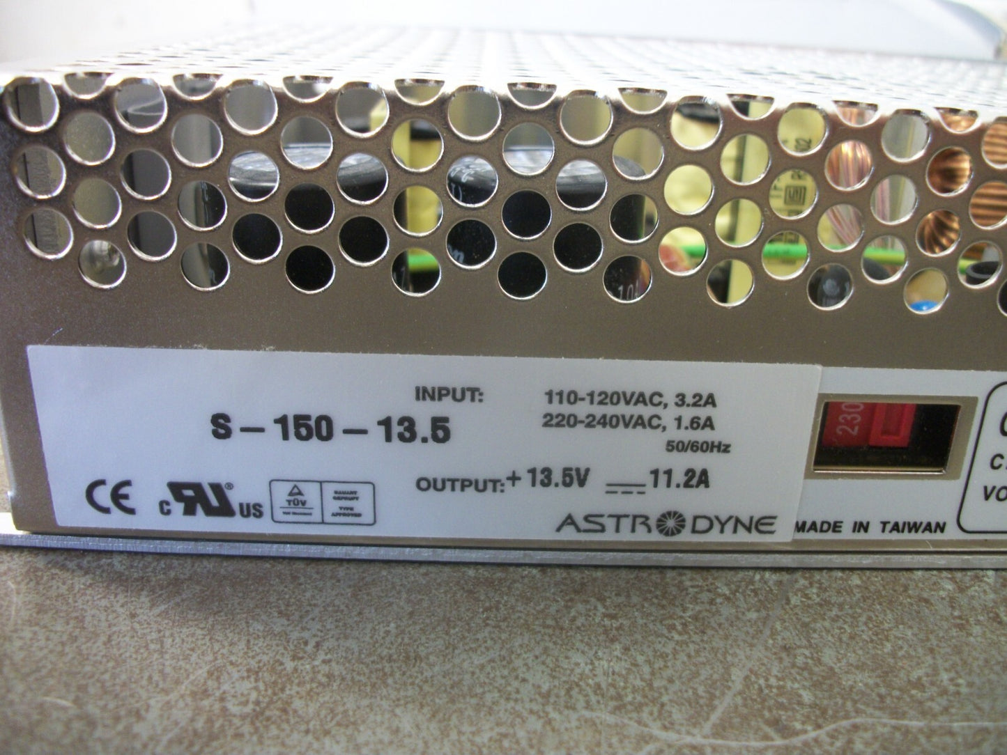ASTRODYNE POWER SUPPLY S-150-13.5 11.2AMP 13.5VOLT NIB