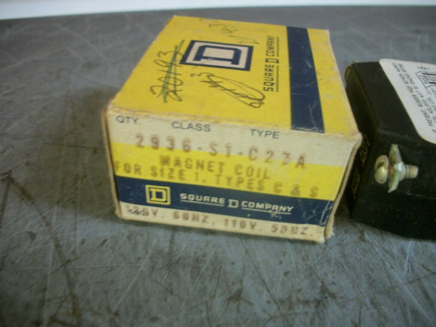 SQUARE D SIZE 1 STARTER COIL 2936-S1-C27A 120VCOIL NIB
