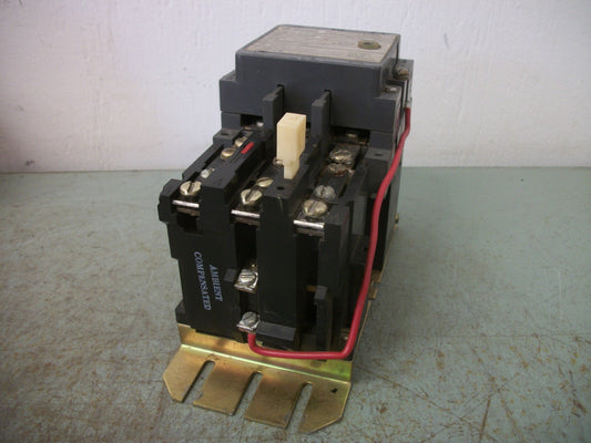 WESTINGHOUSE B/200 CONTROL SIZE 1 MOTOR STARTER B200M1CAC 120VCOIL 3PH 600V 10HP