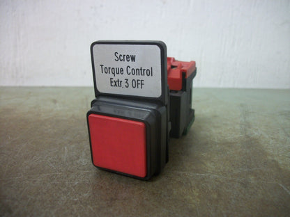 TELEMECANIQUE RED SQUARE MOMENTARY PUSHBUTTON DA 11