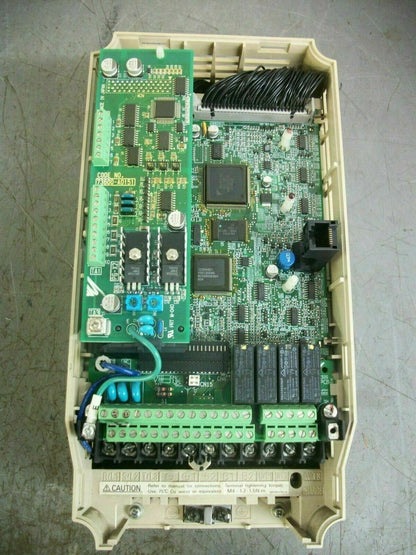 YASKAWA VARISPEED F7 1.6KVA AC DRIVE CIMR-F7U40P7 3PH 480VOLT 2.1AMP