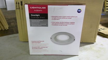 LIGHTOLIER BOX OF 4 COMMERCIAL RETROFIT LED DOWNLIGHTS CR10R30927UW NIB