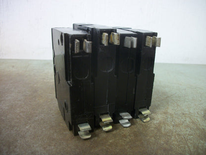 SQUARE D LOT OF 4 QO CIRCUIT BREAKERS QO130 QO140 QO150
