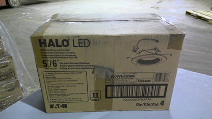 HALO 12694380 BOX OF 4 5"/6" LED RETROFIT RECESSED DOWNLIGHTS RL560WH6950R NIB