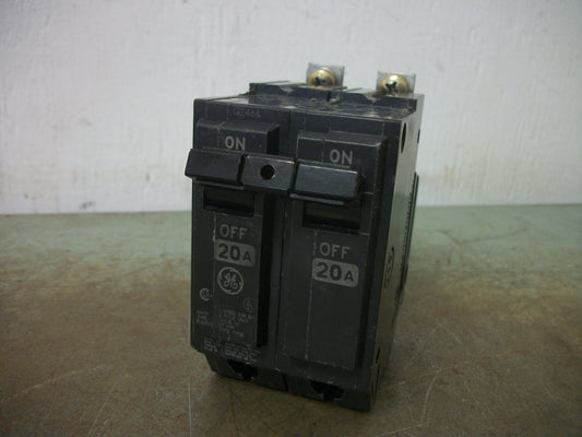 GE THQB CIRCUIT BREAKER THQB2120 20AMP 240VOLT 2POLE