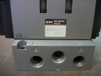 SMC PNEUMATIC SOLENOID VALVE VFS4110-X12 21-26VCOIL NOB