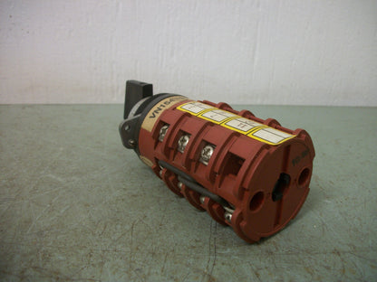OEM CONTROLS 3-POSITION ROTARY SWITCH VN154T911-UL 10AMP 600VOLT 3PH 7.5HP NOB
