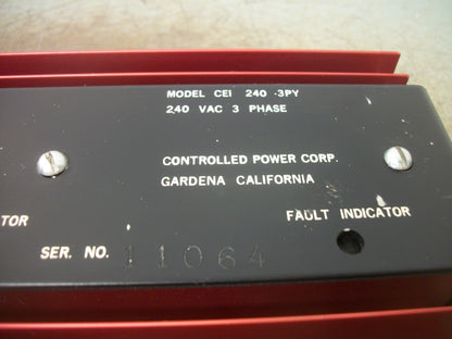 ELECTROLOCK TRANSIENT VOLTAGE SURGE SUPPRESSOR CEI 240-3PY 240VOLT 3PH
