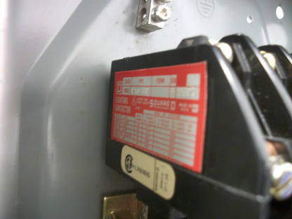 SQUARE D ENCL 6POLE 30AMP LIGHTING CONTACTOR 8903LXO60 120VCOIL
