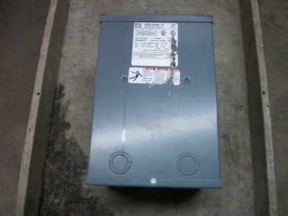 SQUARE D 3KVA 1PH TRANSFORMER TYPE 3R 3S1F HV 240X480 LV 120/240
