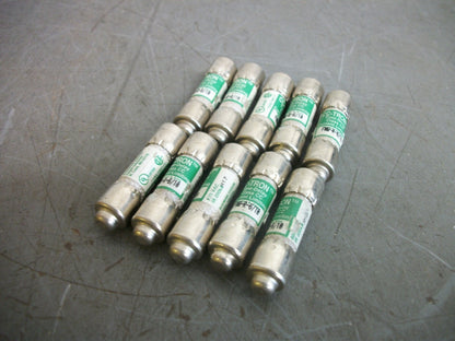 BUSSMANN LOT OF 10 CC-TRON FUSES FNQ-R-6/10 6/10AMP 600VOLT NOB